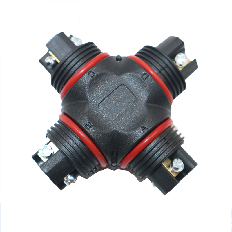 M20 Cross Waterproof IP68 Connector 4 Channels 2/3/4 Core Self-locking and Screwing Outdoor Waterproof Connector Apply For LED Strip Lights M20 Cross Waterproof IP68 Connector 4 Channels 2/3/4 Core Self-locking and Screwing Outdoor Waterproof Connector Apply For LED Strip Lights
